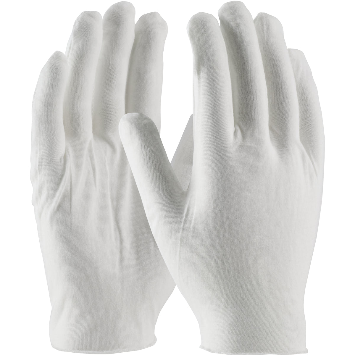 CleanTeam Medium Weight Cotton Lisle Inspection Glove w/Unhemmed Cuff - Jumbo Size - White - 1/DZ - 330-PIP97-520J