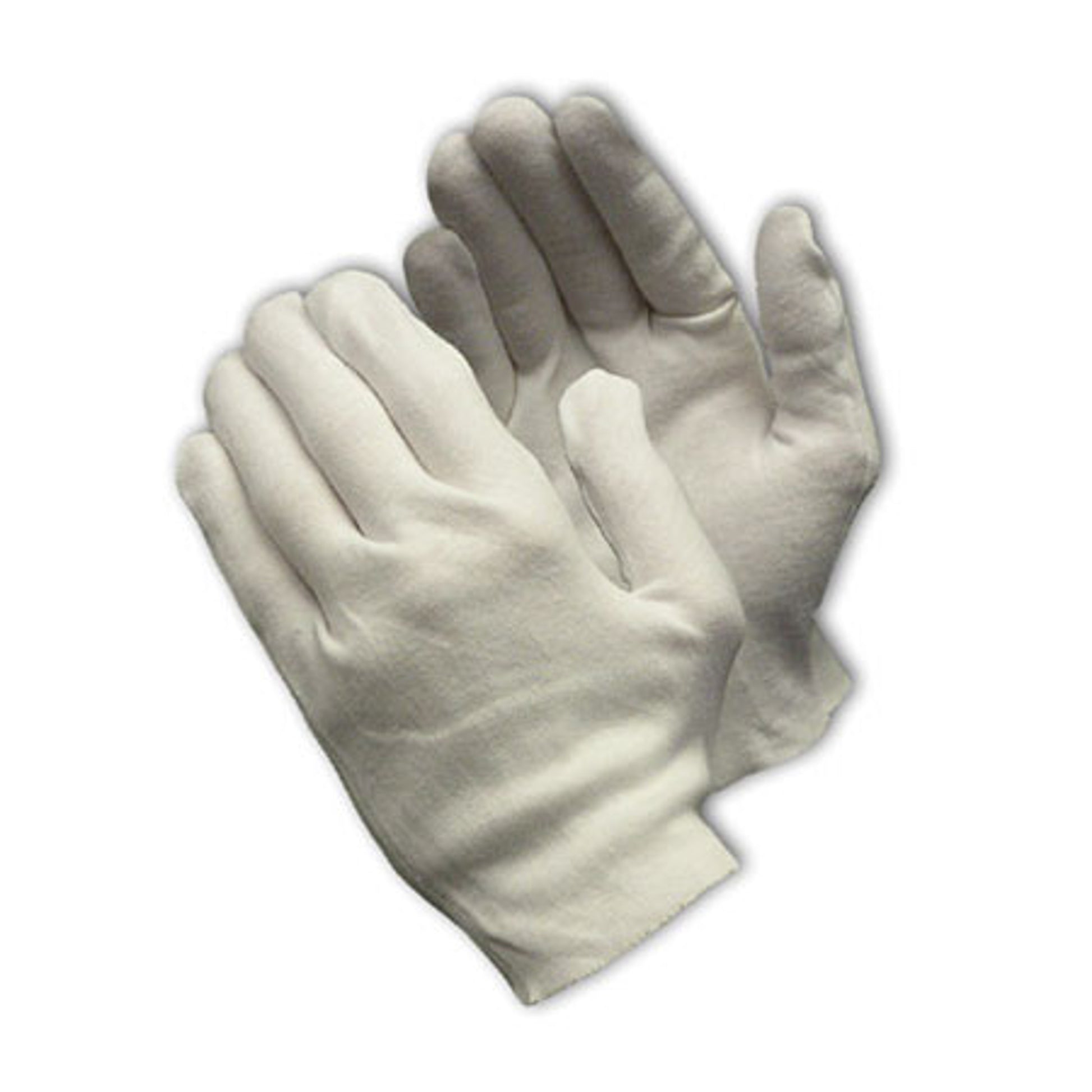 CleanTeam Heavy Weight Cotton Lisle Inspection Glove w/Unhemmed Cuff - Ladies' - White - 1/DZ - 330-PIP97-541