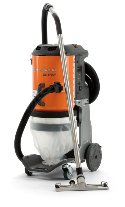 Husqvarna DE 110 e-flow Single Phase 1.5hp HEPA Dust Extractor Vacuum 120V- 970509404