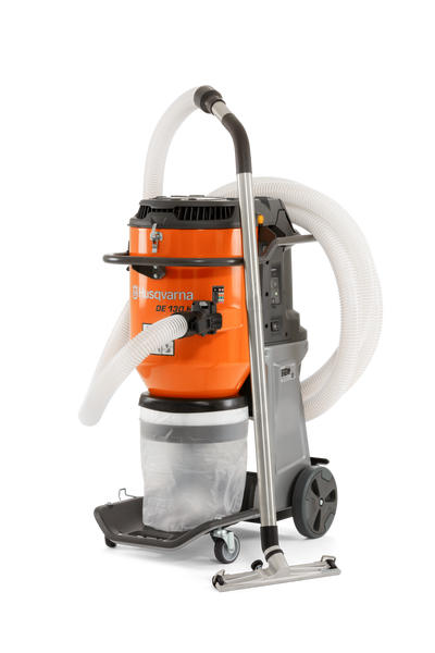 Husqvarna DE 130 Single Phase HEPA Dust Extractor Vacuum 120V - 970519504