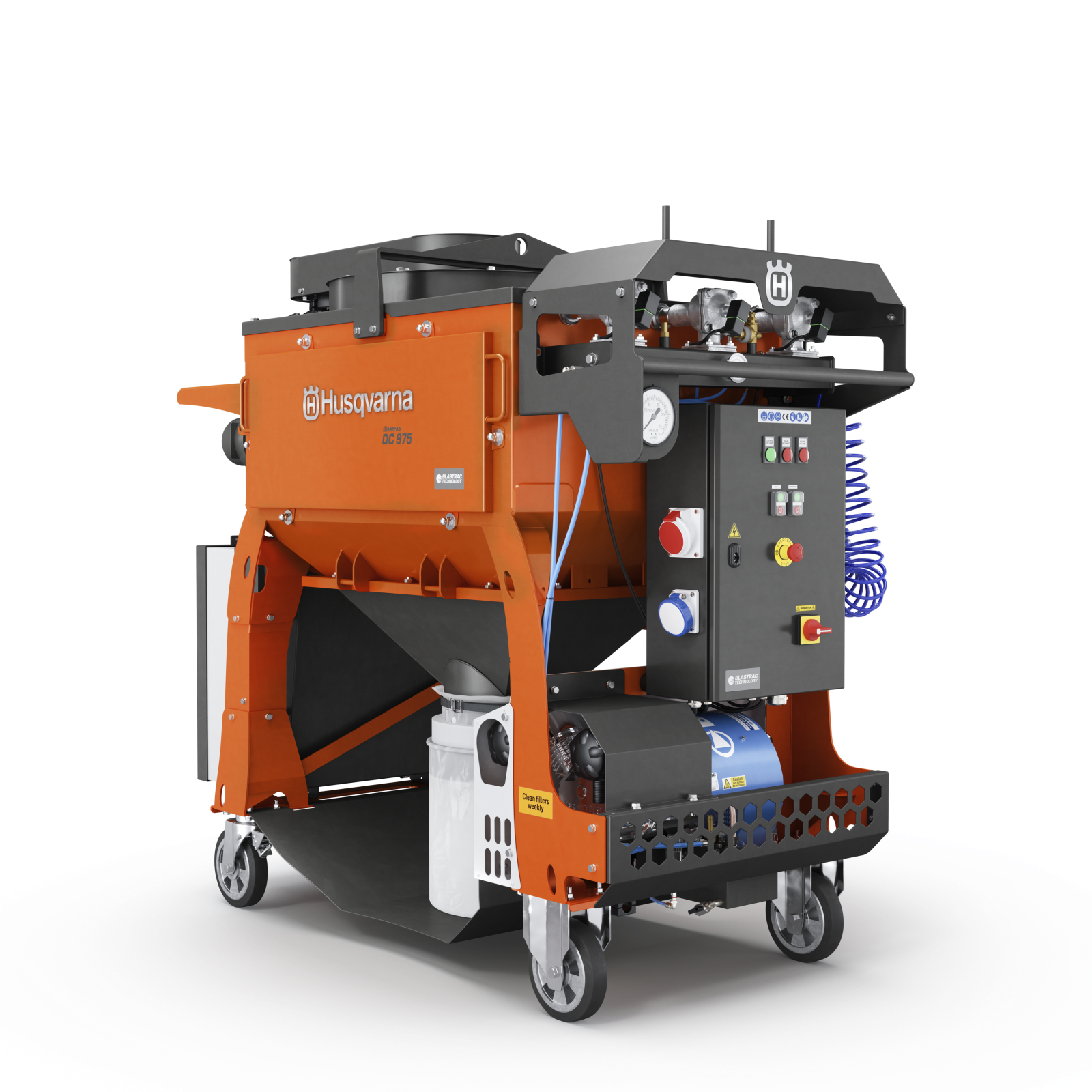 Husqvarna Blastrac DC 975 Dust Collector - 480/277 V 60 Hz HEPA LONGOPAC US - 970705202