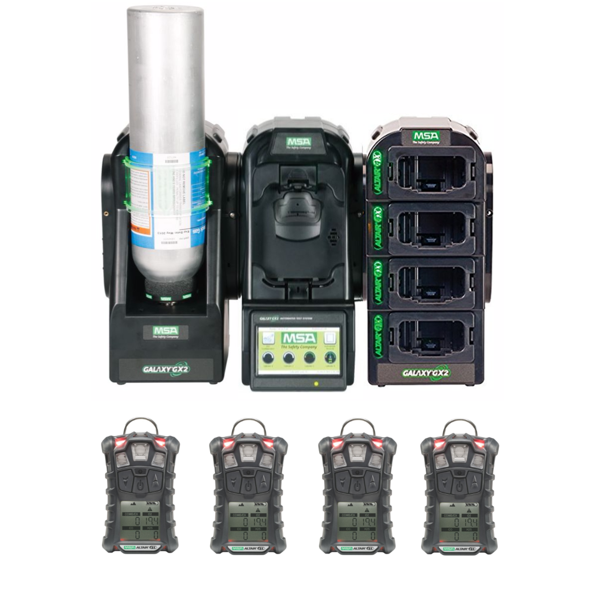 MSA ALTAIR 4XR Calibration Start Up Kit With Galaxy GX2 Station