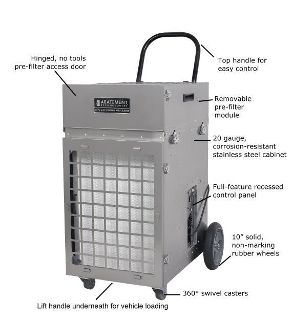 Abatement Technologies HEPA-Aire Portable Air Scrubber (700cfm-2100cfm) PAS2400