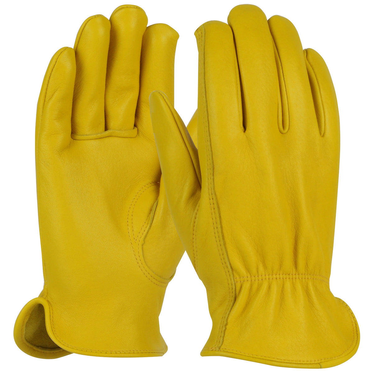 PIP Premium Grade Top Grain Deerskin Leather Drivers Glove - Keystone Thumb - Gold - 1/DZ - 9920K