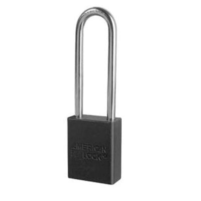 AMERICAN LOCK MODEL NO A1107 ANODIZED ALUMINUM SAFETY PADLOCK - AMERICAN LOCK MODEL NO A1107 ANODIZED ALUMINUM SAFETY PADLOCK, 3”, Anodized Aluminum