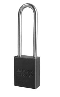 AMERICAN LOCK MODEL NO A1107 ANODIZED ALUMINUM SAFETY PADLOCK