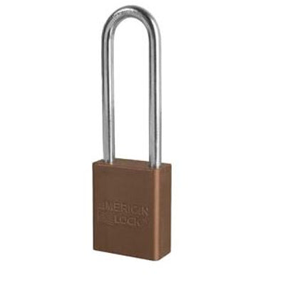 AMERICAN LOCK MODEL NO A1107 ANODIZED ALUMINUM SAFETY PADLOCK - AMERICAN LOCK MODEL NO A1107 ANODIZED ALUMINUM SAFETY PADLOCK, 3”, Anodized Aluminum
