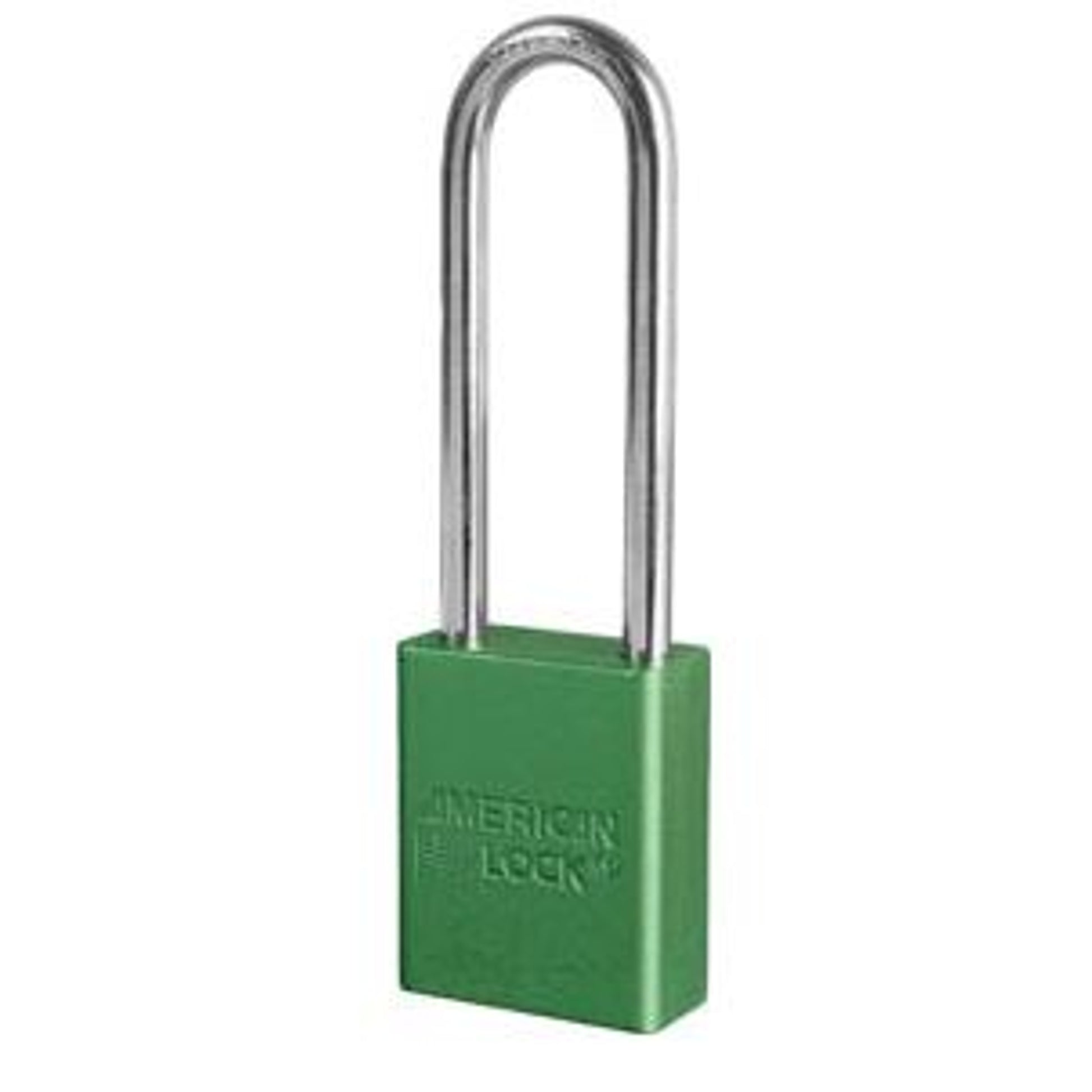 AMERICAN LOCK MODEL NO A1107 ANODIZED ALUMINUM SAFETY PADLOCK - AMERICAN LOCK MODEL NO A1107 ANODIZED ALUMINUM SAFETY PADLOCK, 3”, Anodized Aluminum