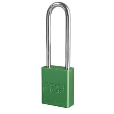 AMERICAN LOCK MODEL NO A1107 ANODIZED ALUMINUM SAFETY PADLOCK - AMERICAN LOCK MODEL NO A1107 ANODIZED ALUMINUM SAFETY PADLOCK, 3”, Anodized Aluminum