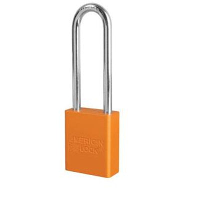 AMERICAN LOCK MODEL NO A1107 ANODIZED ALUMINUM SAFETY PADLOCK - AMERICAN LOCK MODEL NO A1107 ANODIZED ALUMINUM SAFETY PADLOCK, 3”, Anodized Aluminum
