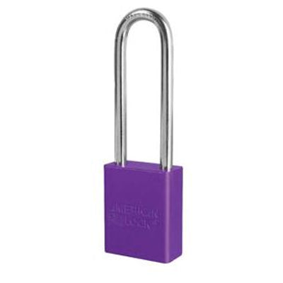 AMERICAN LOCK MODEL NO A1107 ANODIZED ALUMINUM SAFETY PADLOCK - AMERICAN LOCK MODEL NO A1107 ANODIZED ALUMINUM SAFETY PADLOCK, 3”, Anodized Aluminum