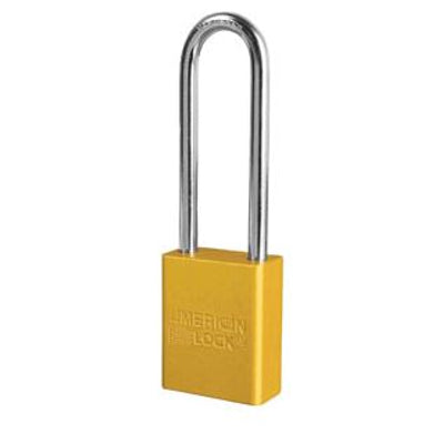 AMERICAN LOCK MODEL NO A1107 ANODIZED ALUMINUM SAFETY PADLOCK - AMERICAN LOCK MODEL NO A1107 ANODIZED ALUMINUM SAFETY PADLOCK, 3”, Anodized Aluminum