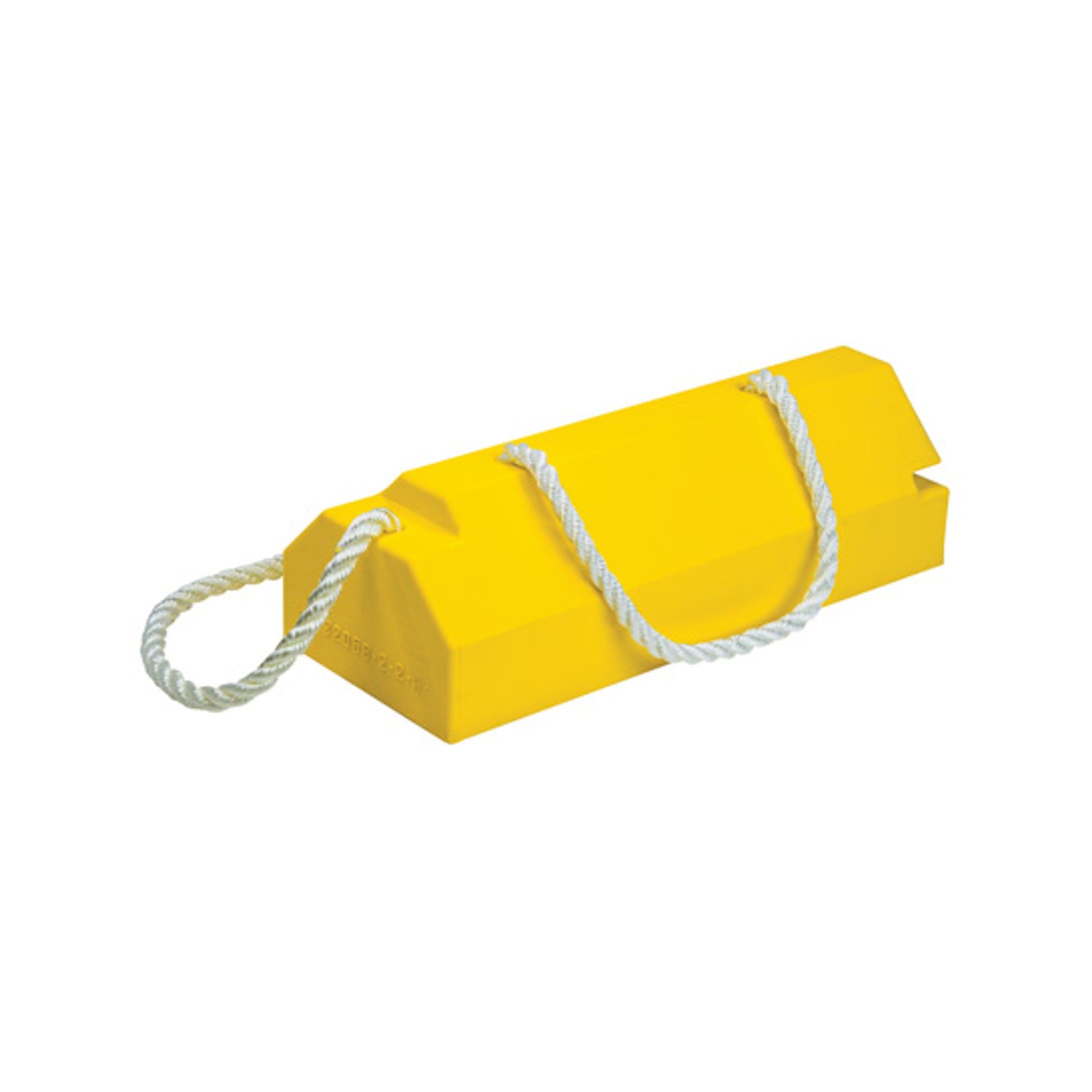 Wheel Chock - Aviation - 14" X 6" X 4" - Mid To Large Aircraft - Locking Rope - Handle - Yellow - AC4614-LR-H