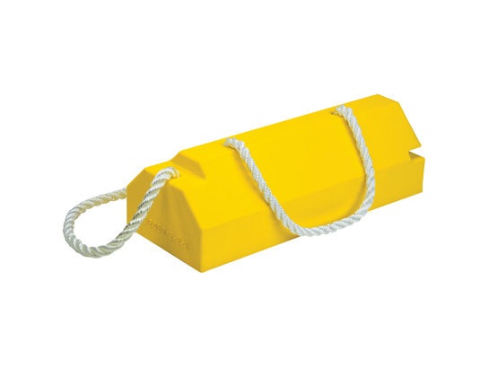 Wheel Chock - Aviation - 14" X 6" X 4" - Mid To Large Aircraft - Locking Rope - Handle - Yellow - AC4614-LR-H
