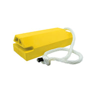 Wheel Chock - Aviation - 20" X 8" X 6" - Large To Oversized Aircraft - Locking Rope - Yellow - AC6820-LR