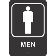 ADA BRAILLE SIGN - MEN - ADA BRAILLE SIGN - MEN, 9X6, Acrylic