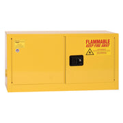 Eagle Add-On Flammable Liquid Safety Cabinet - 15 Gallon - 1 Shelf - 2 Door - Manual Close - Yellow - ADD15X