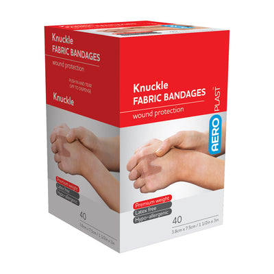 AERO AEROPLAST Fabric Knuckle Bandages 40/box - AFP350