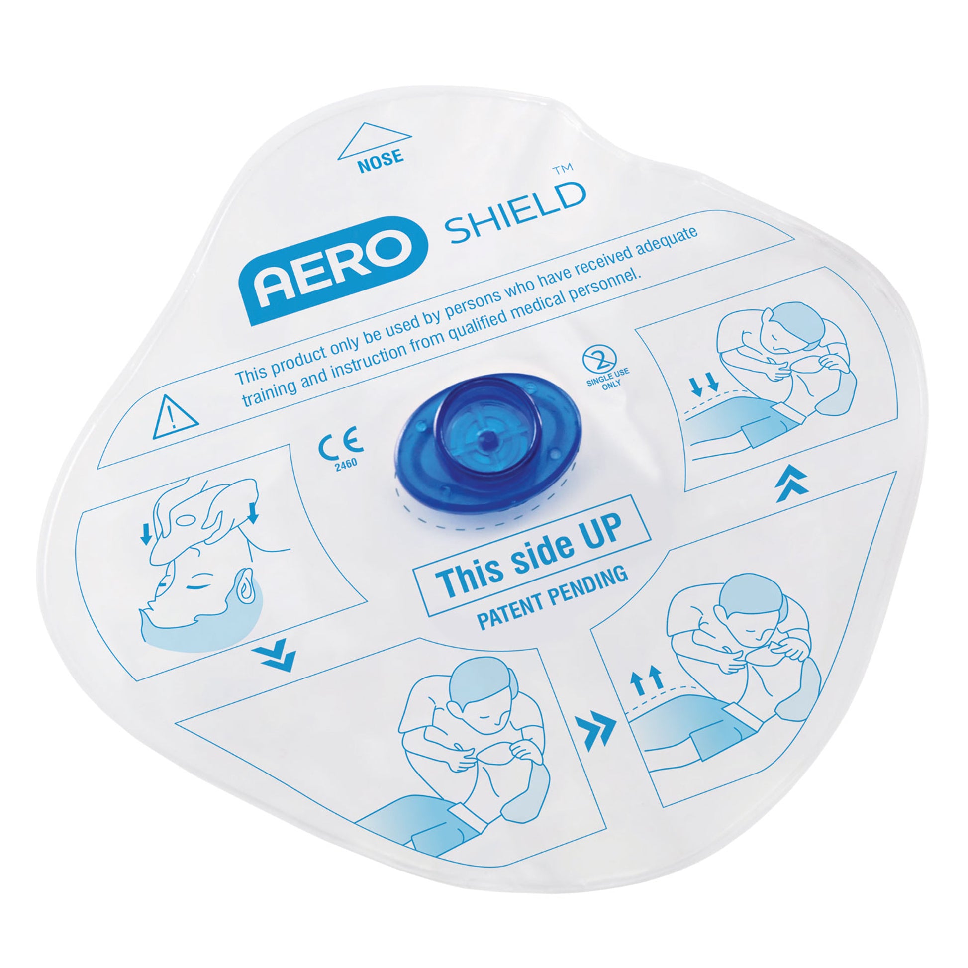 AERO AEROSHIELD CPR Face Shield Disposable 1/bag - AFS001US