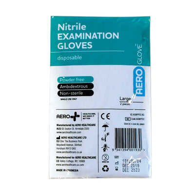 AERO AEROGLOVE Nitrile Glove Powder Free Large 1/pair - AGNPF02