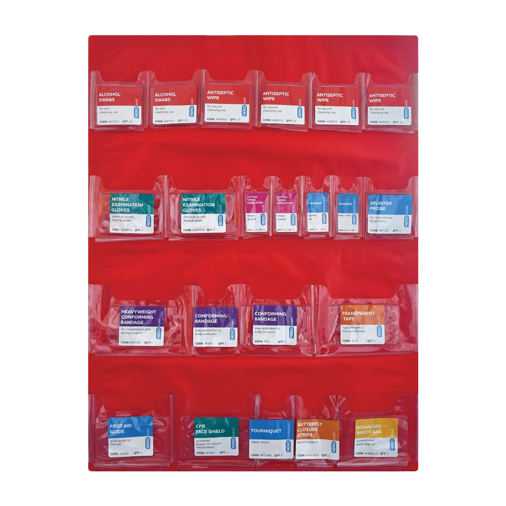 AERO SUREFILL First Aid Cabinet Door Pocket 5 Shelf Empty - AK005