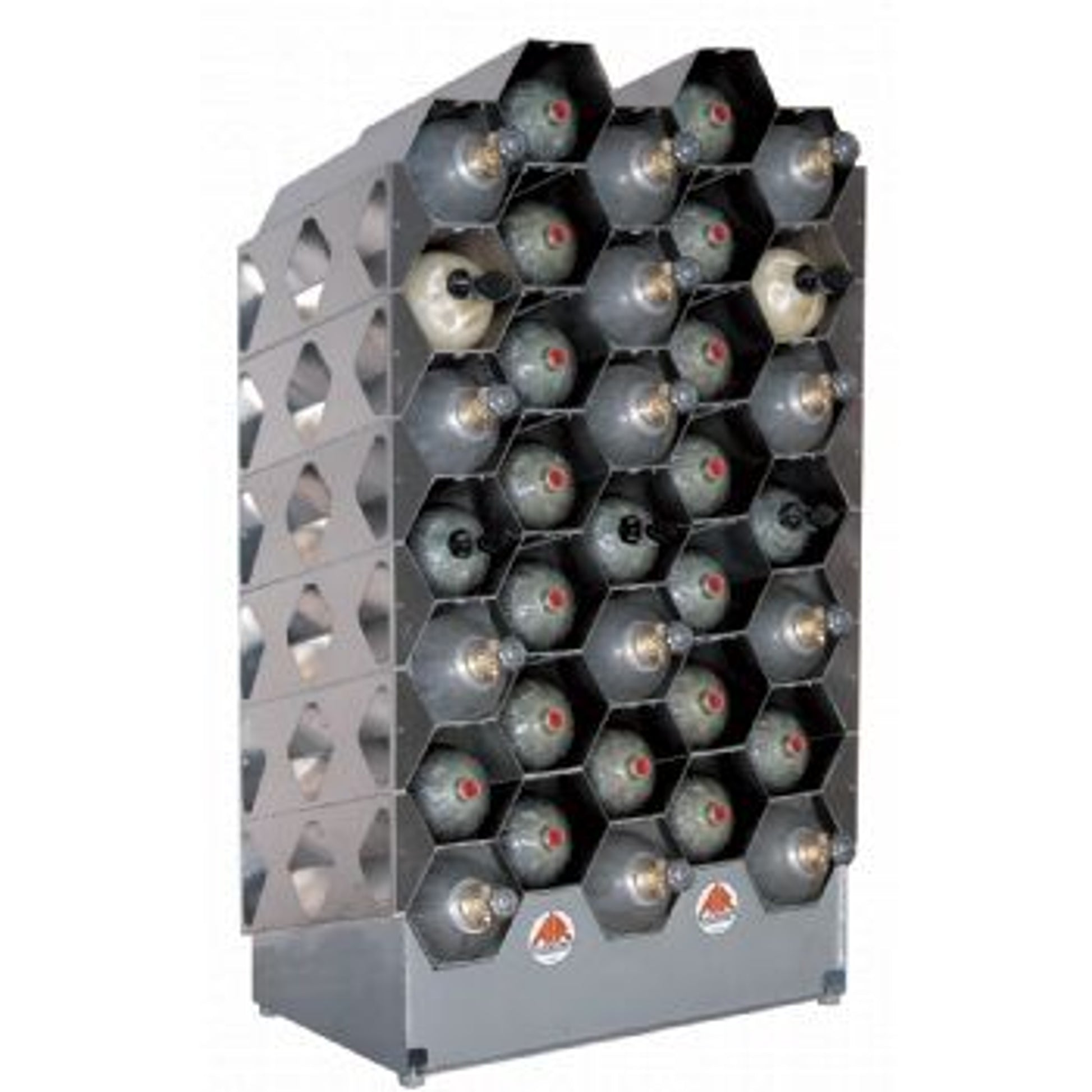 Air Systems 35 Cylinder SCBA Rack Aluminum 68"H With Thread Savers AK40-35TS