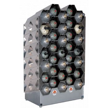 Air Systems 35 Cylinder SCBA Rack Aluminum 68"H With Thread Savers AK40-35TS