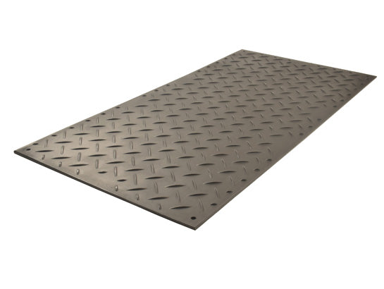 Ground Protection - AlturnaMat - 4' X 8' - Black - 120 Ton Load - AM48