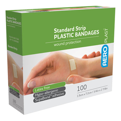 AERO AEROPLAST Plastic Standard Strip 7/8in x 3in 100/box - AP101