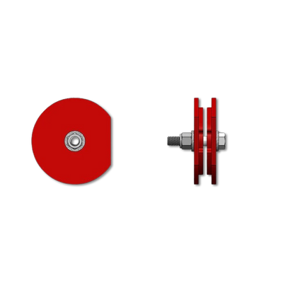 Leading Edge Safety TriRex & R-2000 Attachment Point Restrictor Plate (arrest D-Ring lock out option for concrete appl - APR-000-12