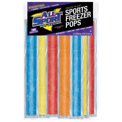 ALL SPORT 3oz Freezer Pops - Variety Pack (144 Freezer Pops)