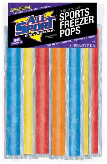 ALL SPORT 3oz Freezer Pops - Variety Pack (144 Freezer Pops)
