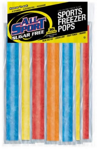 ALL SPORT Sugar Free 3oz Freezer Pops - Variety Pack (144 Freezer Pops)