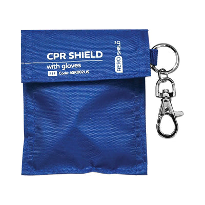 AERO AEROSHIELD CPR Face Shield Disposable Keyring with gloves - ASK002US