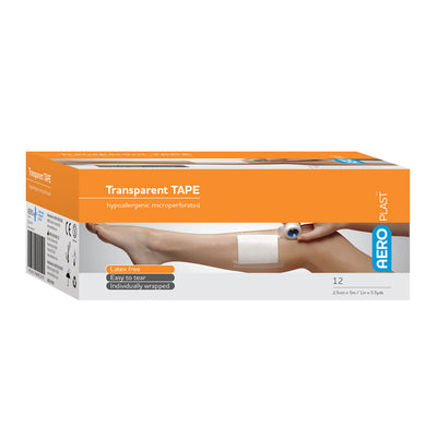 AERO AEROPLAST Transparent Plastic Tape 1in x 5.5yds - AT25