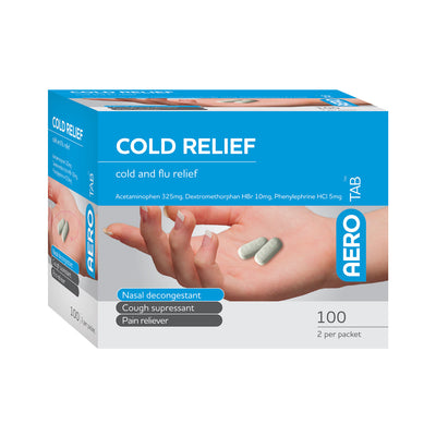 AERO AEROTAB Cold Relief Tablets 100/box - ATCO100