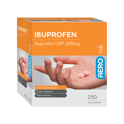 AERO AEROTAB Ibuprofen Tablets 250/box - ATIB250
