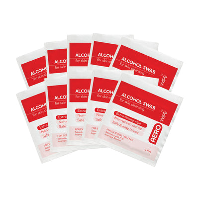AERO AEROWIPE Alcohol Wipes 10/bag - AW7010