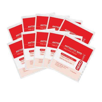 AERO AEROWIPE Antiseptic Wipes 10/bag - AW8010