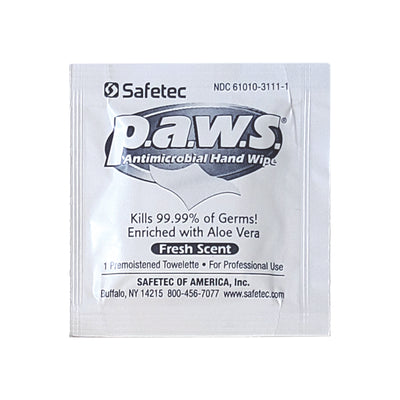 AERO PAWS Antimicrobial Hand Wipe 5in x 8in - AW8200