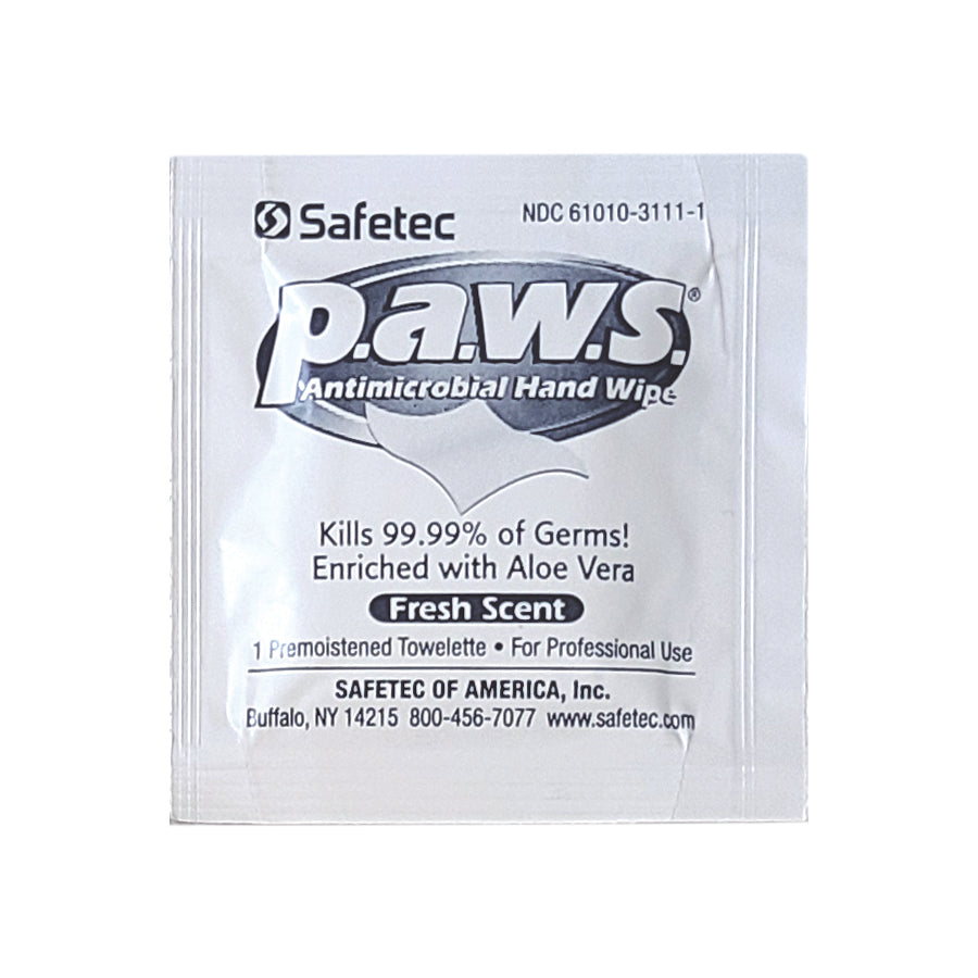 AERO PAWS Antimicrobial Hand Wipe 5in x 8in - AW8200