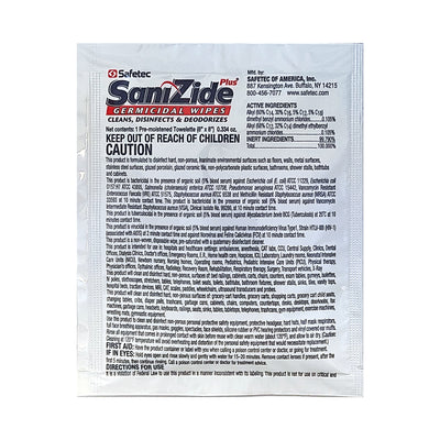 AERO Sanizide Germicidal Wipe 8in x 8in - AW9100