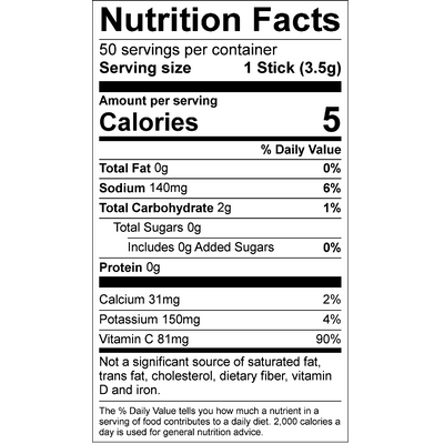 ALL SPORT ZERO Drink Mix for Water Bottles - Skittles (50 Sticks per Box)