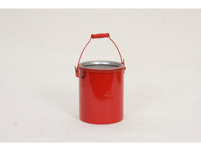 Justrite Bench Can - 6 Quart - Dasher screen - Includes lid - Red - B606
