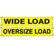 WIDE LOAD / OVERSIZE LOAD DOUBLE-SIDED BANNER - WIDE LOAD / OVERSIZE LOAD DOUBLE-SIDED BANNER, 18X96, Banner