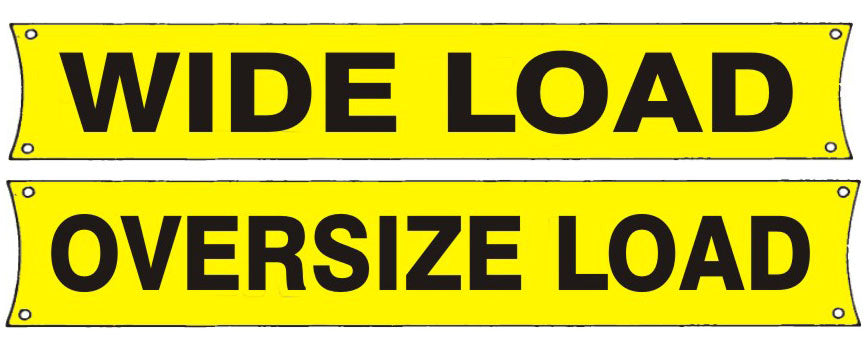 WIDE LOAD / OVERSIZE LOAD DOUBLE-SIDED BANNER - WIDE LOAD / OVERSIZE LOAD DOUBLE-SIDED BANNER, 18X96, Banner