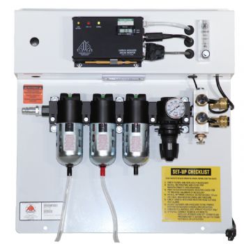 Air Systems Panel Mounted 60 CFM Grade D Air Filtration Carbon Monoxide 4 Outlets BB60-COPM