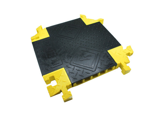 Cable Protector - Bumble Bee - 5-Ch - 1.25" - Cross - T-Conn - Black/Yellow - 24 - 000 Lb Load - BB5X-125-T-B/Y