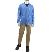 Uniform Technology Reusable Clothing Short ESD Sheer Labcoat - Blue - 1/EA - BR8-42NB