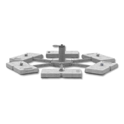Leading Edge Safety Ballasted Roof Anchor Point (galvanized for perm or temp use) - BRAP-0000-23-ASM